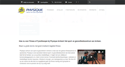 Desktop Screenshot of physique.nl